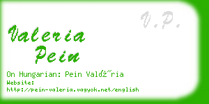 valeria pein business card